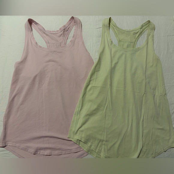 Tops - Bundle of 2-Lululemon-Women's Sleeveless Tank Top Set - Pink and Green